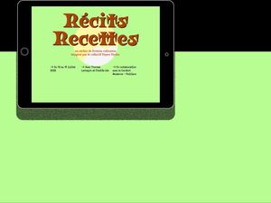 Récits, Recettes ! site web